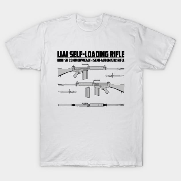 L1A1 RIFLE T-Shirt by theanomalius_merch